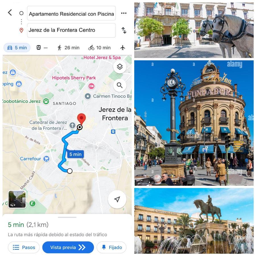 ヘレスApartamento Jerez Sur - Con Piscina Y Garajeアパートメント エクステリア 写真